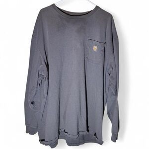 Carhartt Men's Charcoal Long Sleeve Tee